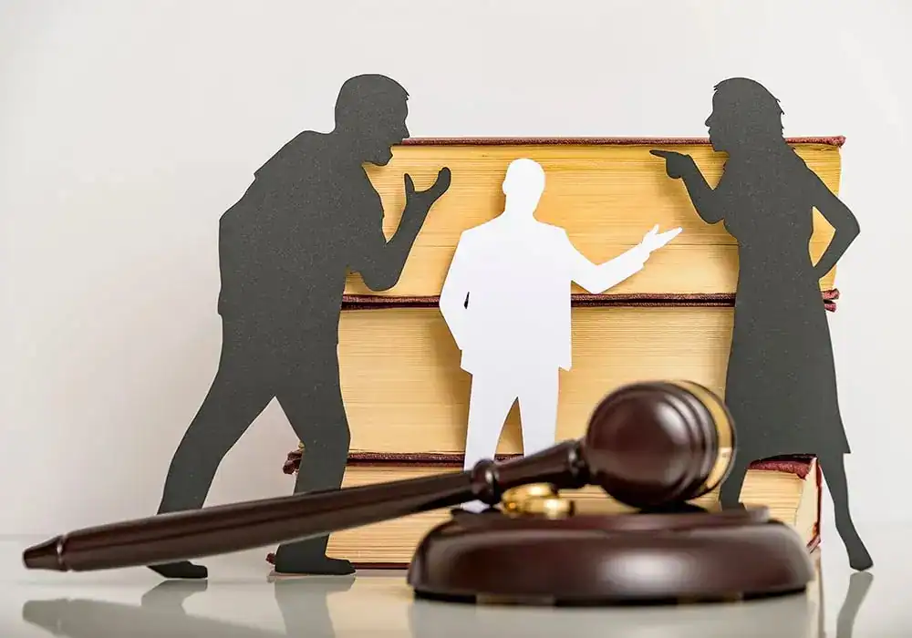 image of couple arguing through divorce Ealing