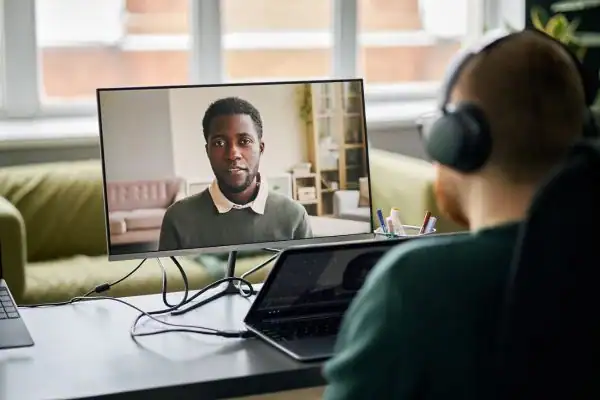 image of online mediation Ealing in progress.