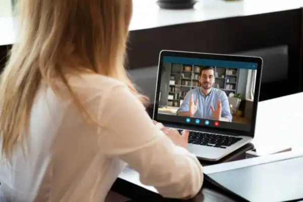 image of woman attending online mediation Ealing speak to our team today!