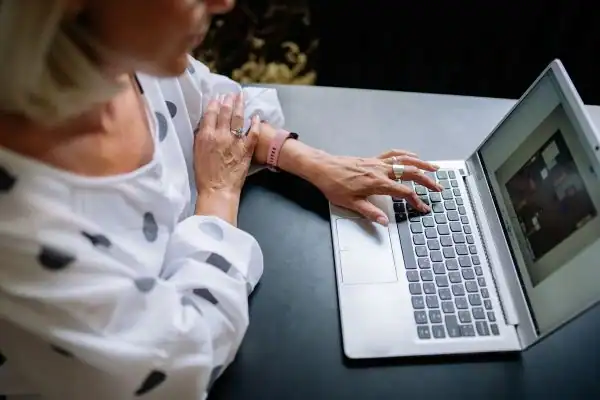 Image of woman attending online mediation Ealing services from Barker Mediation
